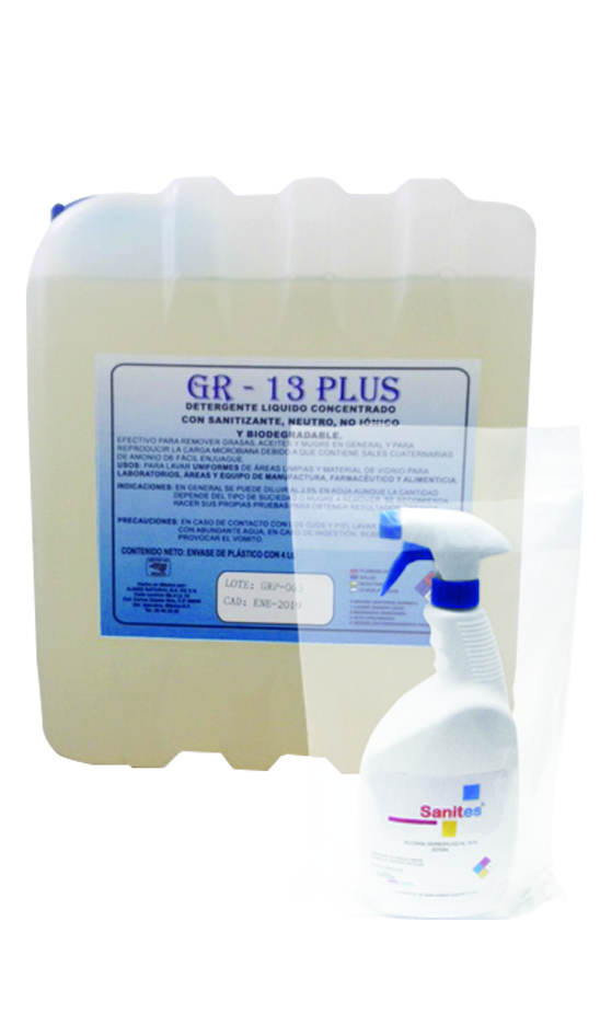 Jabones y sanitizantes